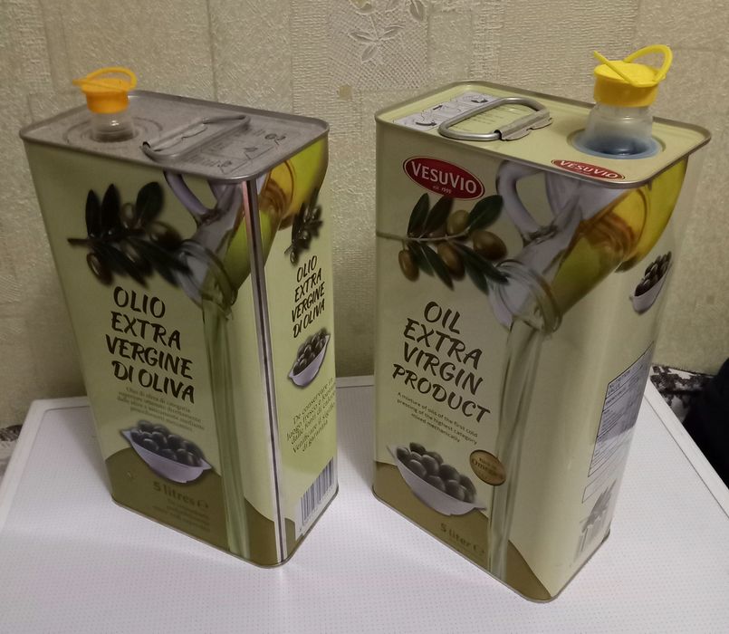 Жестяные банки ,5л- 2 шт.
