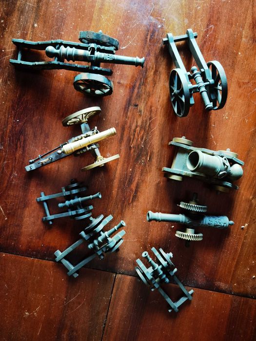 8 Canhões guerra decorativos