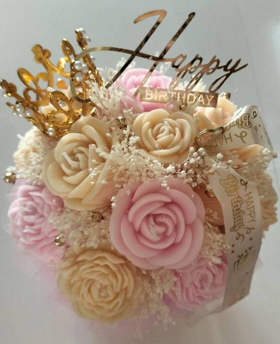 Flower box  ze świec sojowych