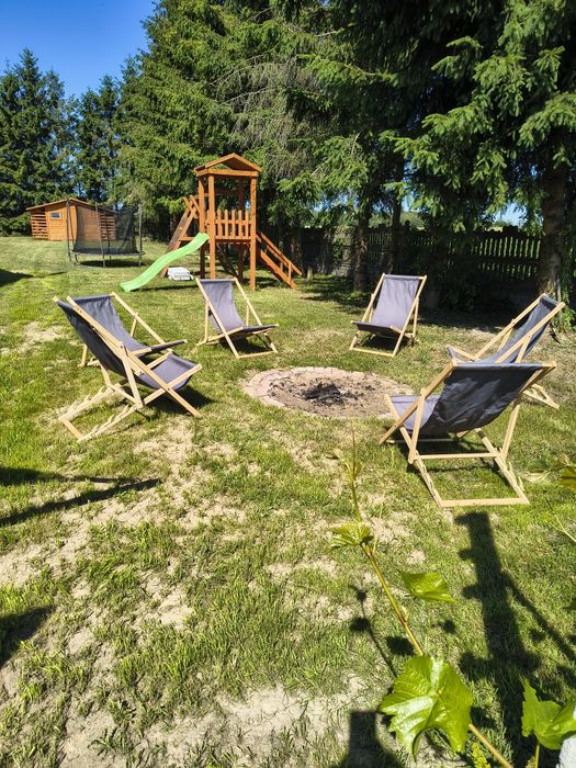 Domek letniskowy całoroczny z kominkiem z Balią nad jeziorem z lini