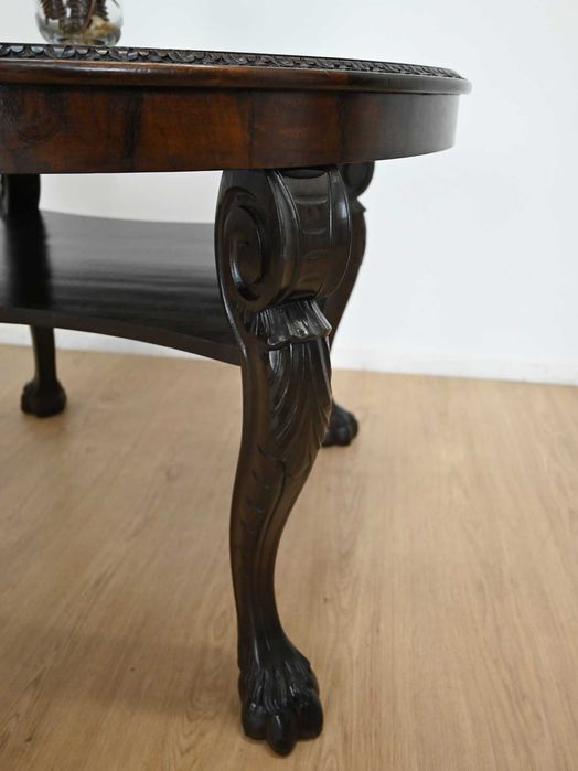 orzechowy stół na lwich łapach 021603