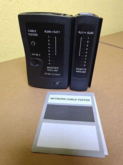 Testador de Cabos de Rede e Telefonia RJ45 RJ11 NSHL468 (Novo)