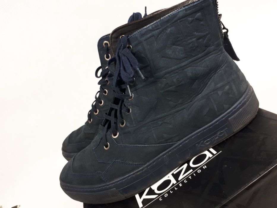 Sneakersy KAZAR Leo 27419 Granatowy 41 skóra naturalna