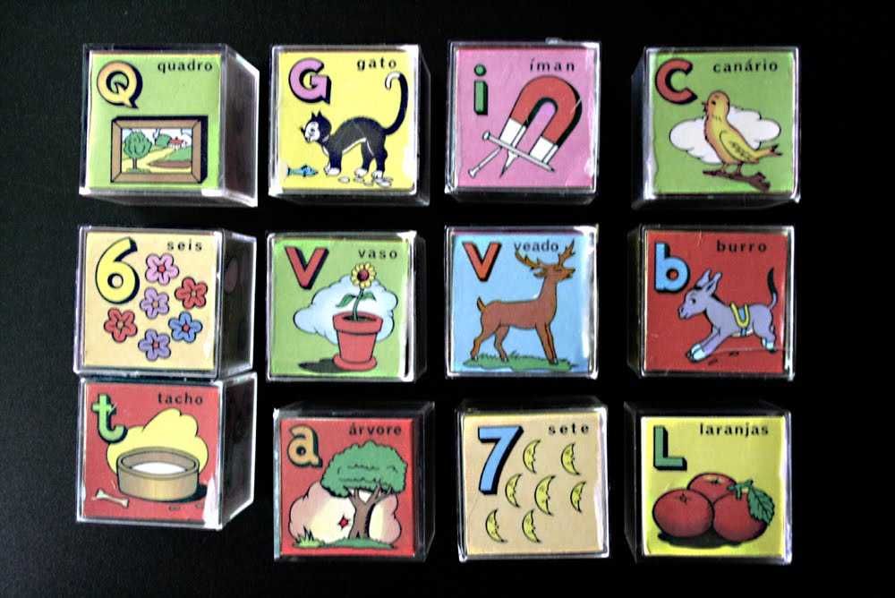 O meu ABC: Cubos educativos da Majora, antigos