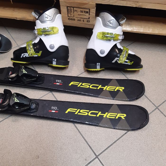 narty fischer 110cm+buty Fischer 33
