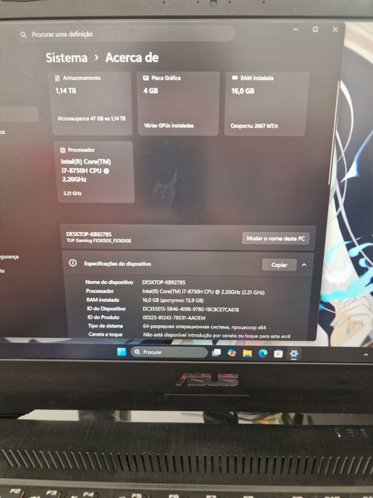 ASUS TUF Gaming FX 505 GE