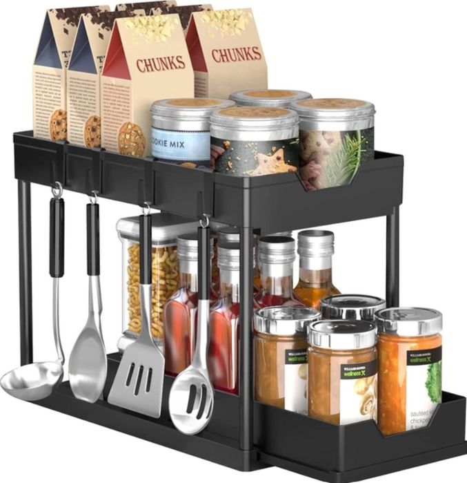 Підставка органайзер з висувною шухлядою для зберігання