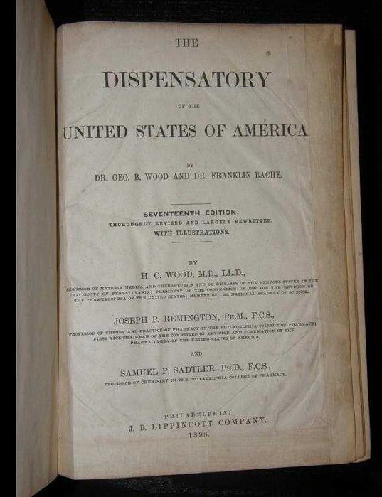 Dispensatory of the United States of America, 1898