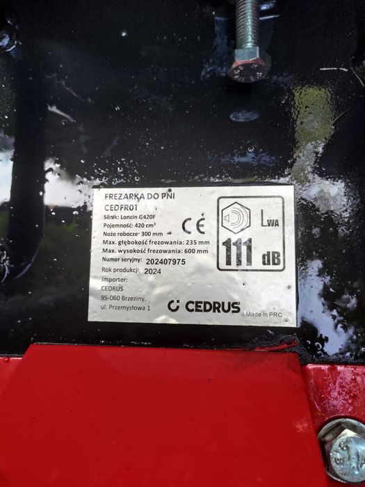Cedrus FR 01 Frezarka do pni Szczecin