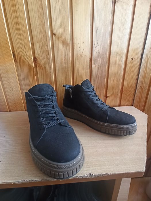 Черевики, чоботи чоловічі нубук хутро зима