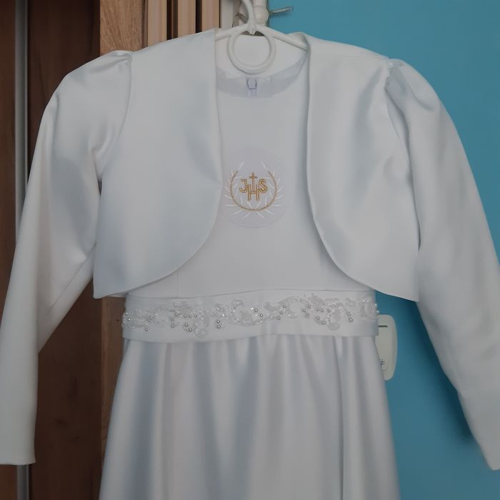 Komplet dziewczęcy na komunię rozm.140/146
