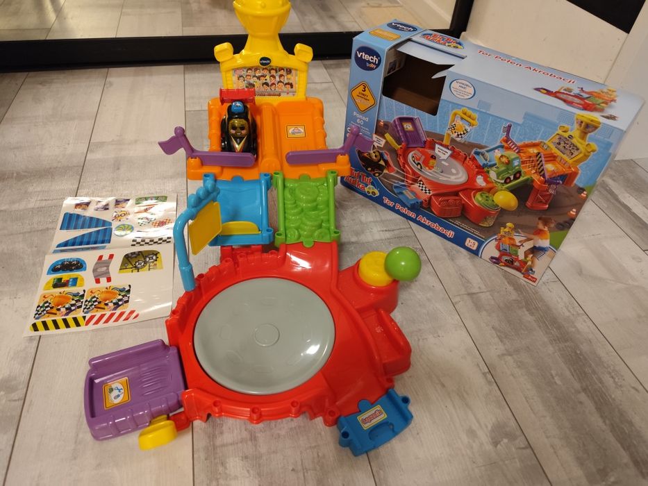 Nowy tor Tut Tut autka za 1/3 ceny, pudełko, naklejki