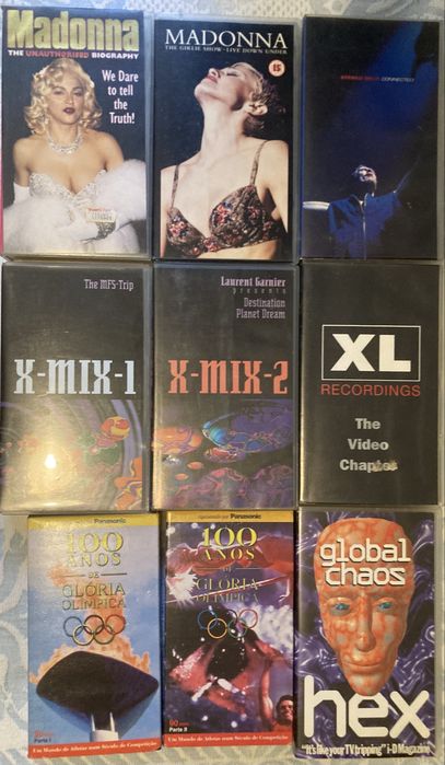 K7’s Vhs e dvd’s e Cdrom