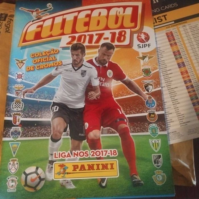 Caderneta cromos vazia liga 2017/18