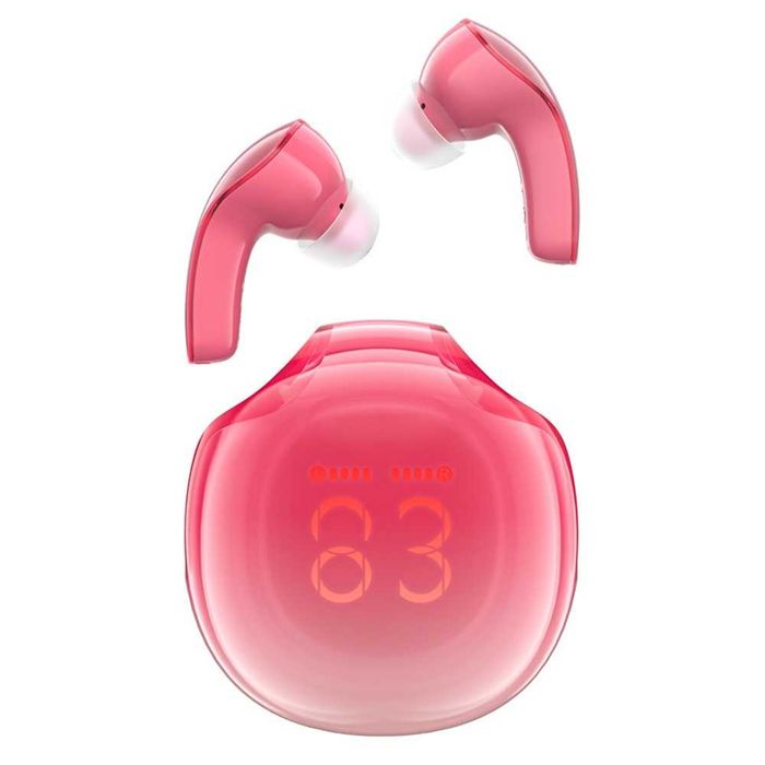 Безпровідна гарнітура Acefast T9 Crystal Air, Pomelo Red