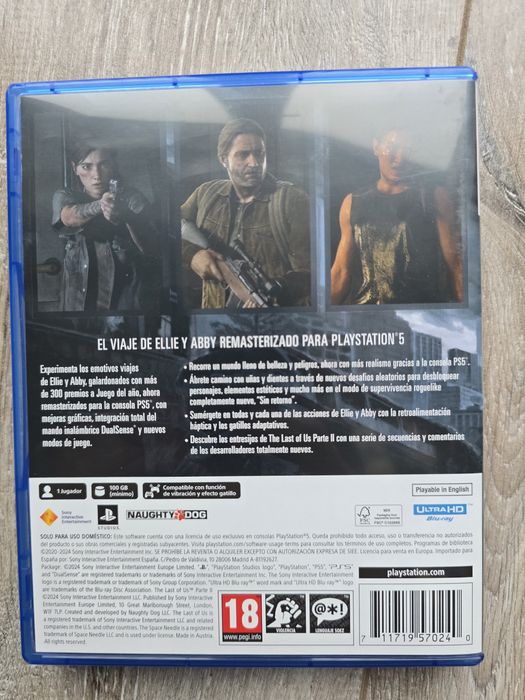 The last of us 2 remastered ps5