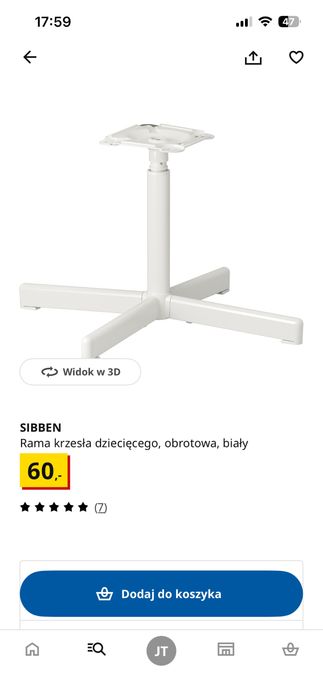 Krzeslo dziecięce do biurka