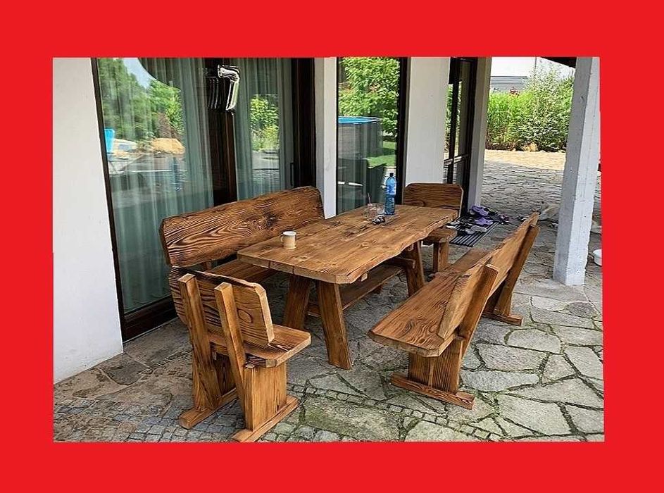 PRODUCENT | Góralskie Meble Ogrodowe z litego drewna | meble do ogrodu | komplet GÓRAL