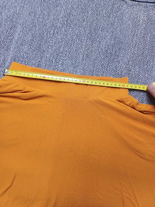 Risk Spódnica z koła Prima Ballerina Musztardowa XS Wiskoza