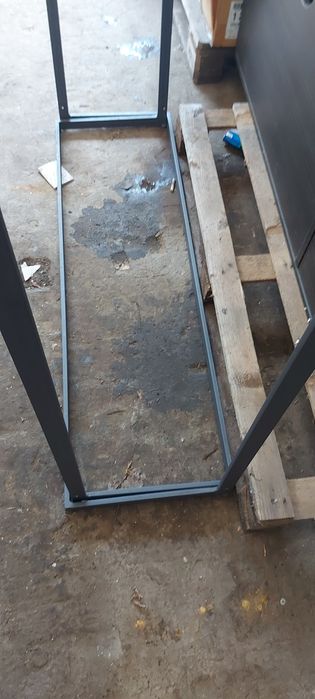 Przecena industrialny wieszak stalowy dwustronny 60x120x160 cm