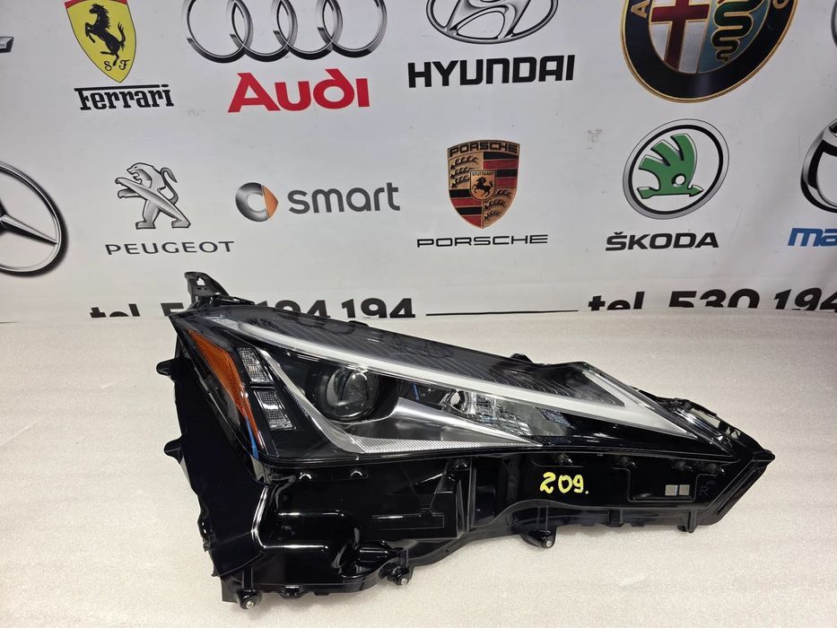 LEXUS UX / UX200 / UX250 19- PRAWY FULL LED PRAWA LAMPA PRZEDNIA PRZÓD , NR KOITO 76-41 , NR AUKCJI LPP209
