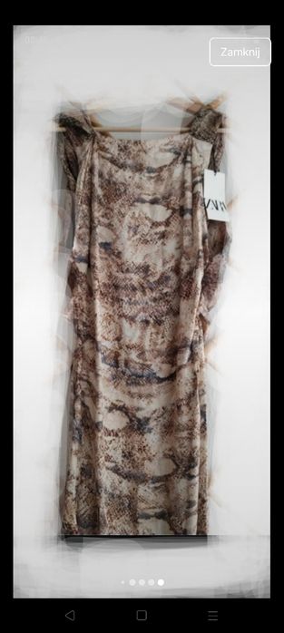 Sukienka Zara odkryte plecy