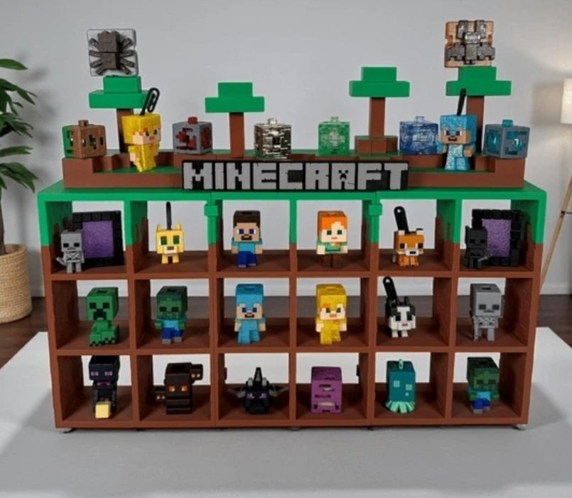 Поличка для кіндер фігурок Minecraft