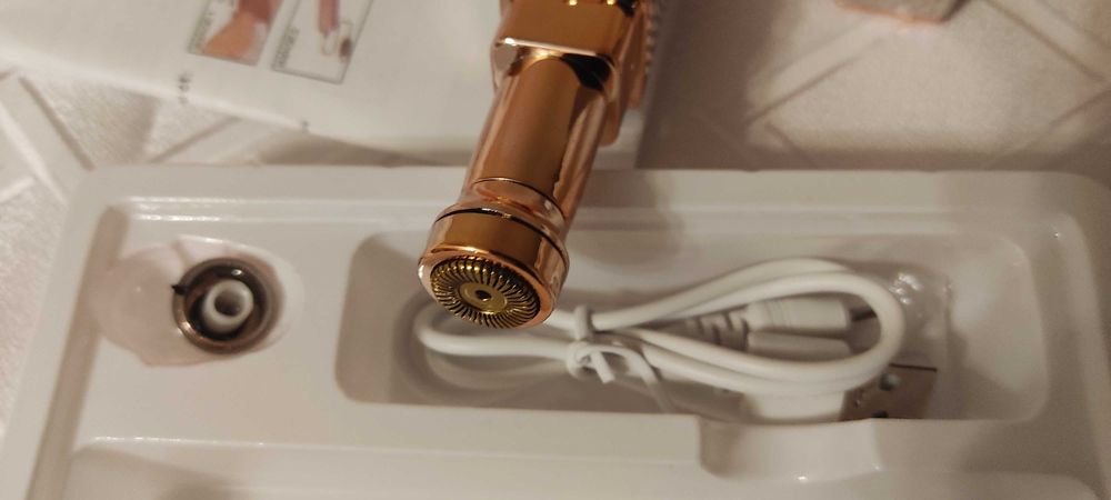 Elektryczny Depilator do twarzy dwie koncówki