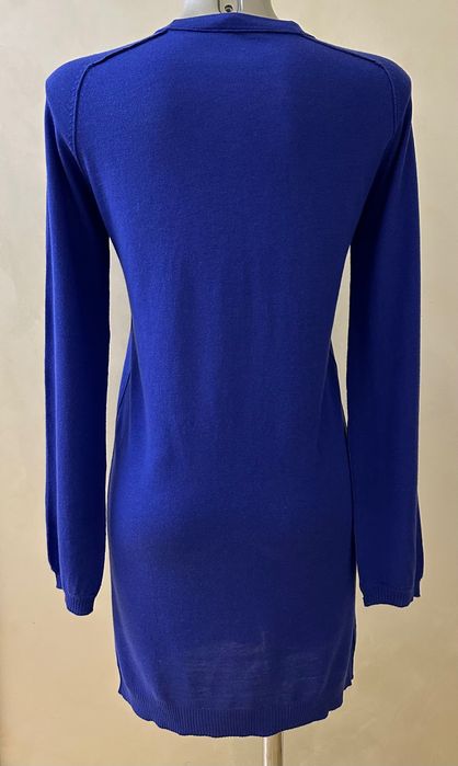 Кардиган базовий синій довгий котоновий легкий хлопковий Італія весна