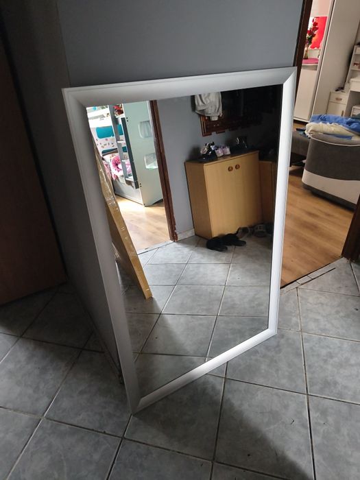 Lustro 120x80 srebrne