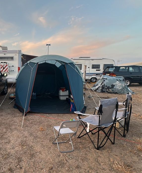 OPORTUNIDADE UNICA tenda da quechua arpenaz 4.1 usada apenas uma vez  + 2 colchoes