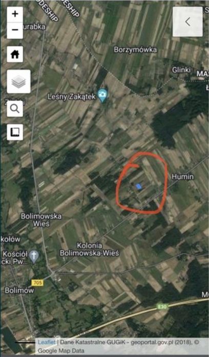 Dzialka budowlana 3000 m2 Bolimów osiedle