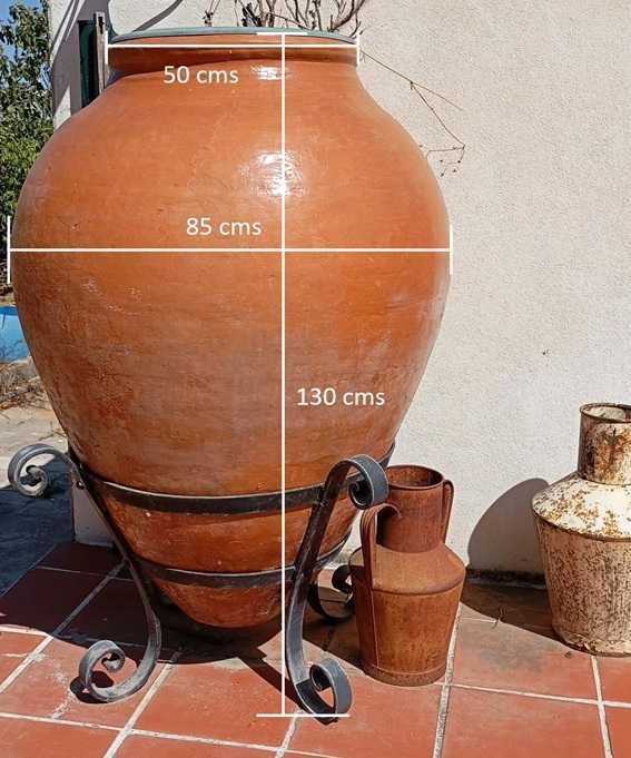 Pote de Barro Vidrado Grande Porte