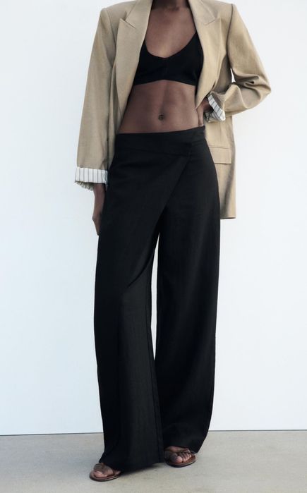 Штани лляні Zara оригінал р. Л
