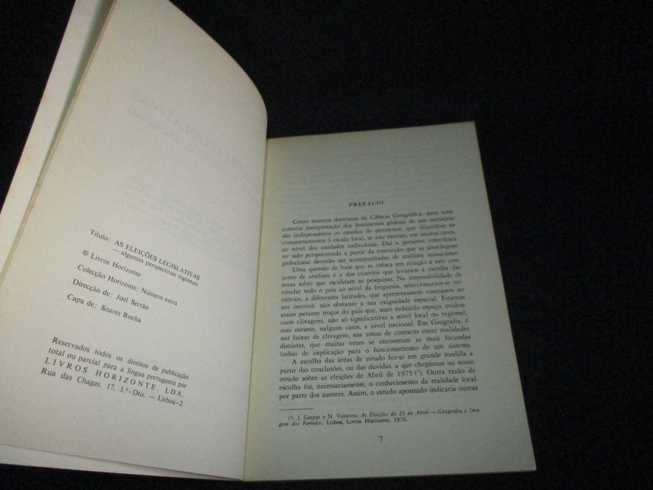 Livro As Eleições Legislativas Algumas Perspectivas Regionais