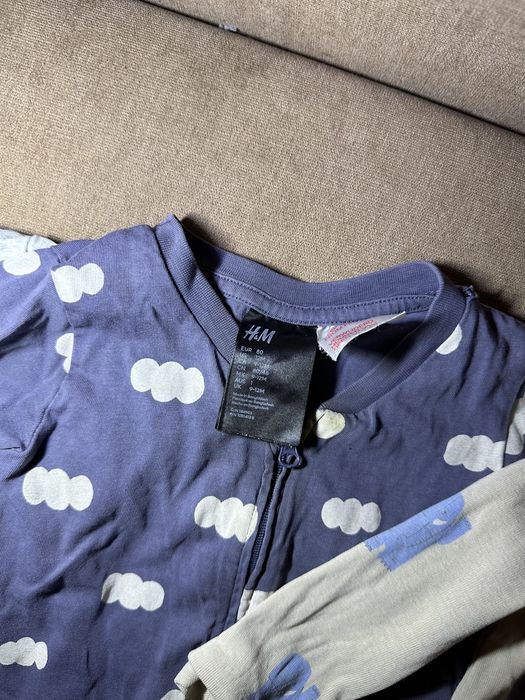 Ромпери чоловічки next h&m 80 розмір 9-12 місяців на замочку