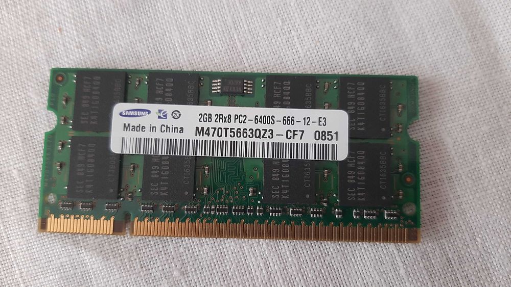 Memória RAM 2Gb 2Rx8 PC2