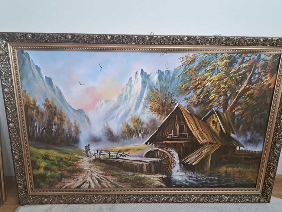 OBRAZY  w jednakowych  ramach  50x40, 80x60 ,110/70 cm