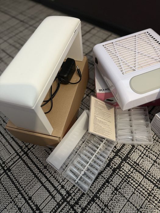 Набір для манікюра Витяжка Підлокітник контейнер для дезінфекції