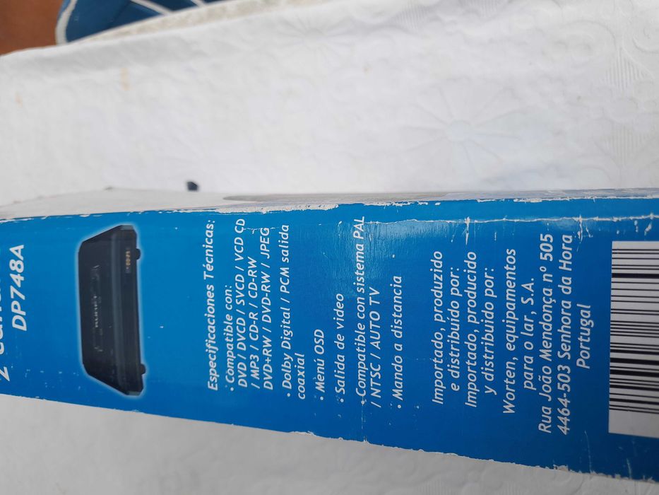 leitor de dvd kunft 2 canais como novo.
