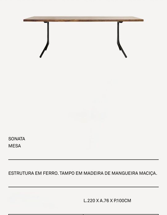 Mesa (Área) - Exelente negócio, como nova!