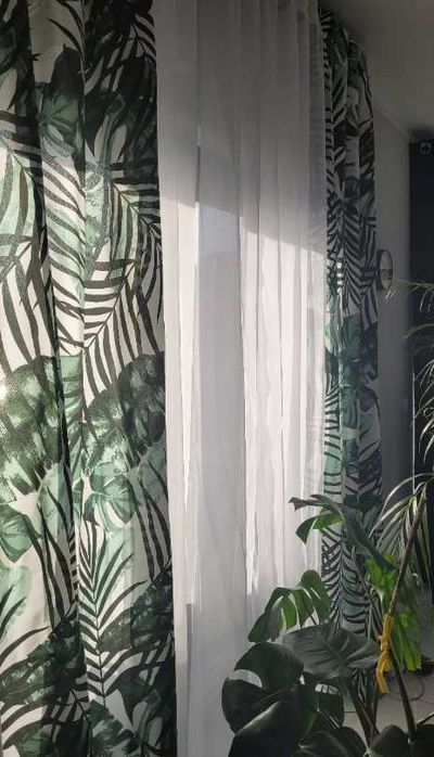 Zasony licie monstera lato przelotki dom wystrj wzr 140 x 250 Sopot  Centrum  OLX.pl