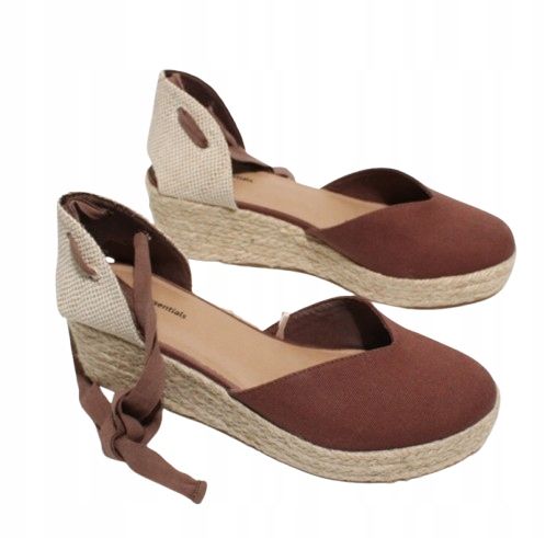 Amazon essentials espadryle brązowe lato 37 żhg