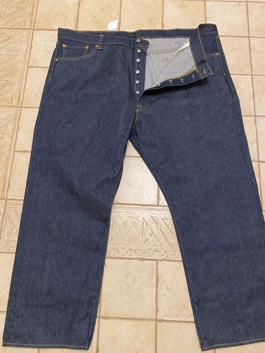 Spodnie Levis 501 48x29 big and tall bardzo duże surowy jeans meksyk