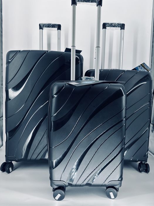 Nowy zestaw walizek 3w1 polipropylen pp4/pp5