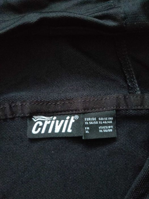 Олимпийка мужская куртка Crivit (Германия) р.56-58, капюшон, черная.