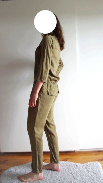 LAB DIP PARIS długi letni kombinezon khaki