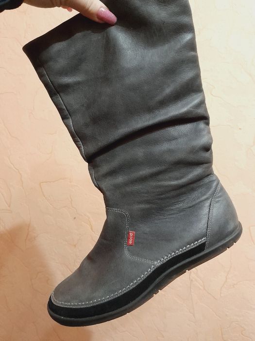 Сапоги Ecco оригінал, натуральна шкіра,ботинки