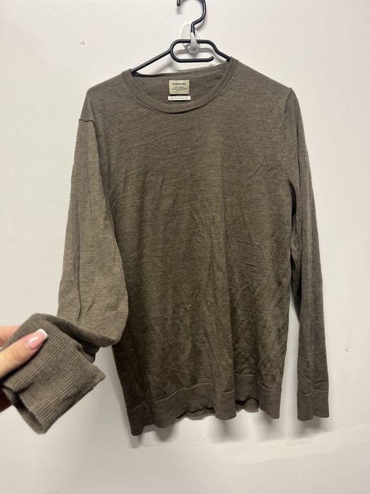 Przepiękny sweterek Jack & Jones – kolor kawa z mlekiem, rozmiar L c9