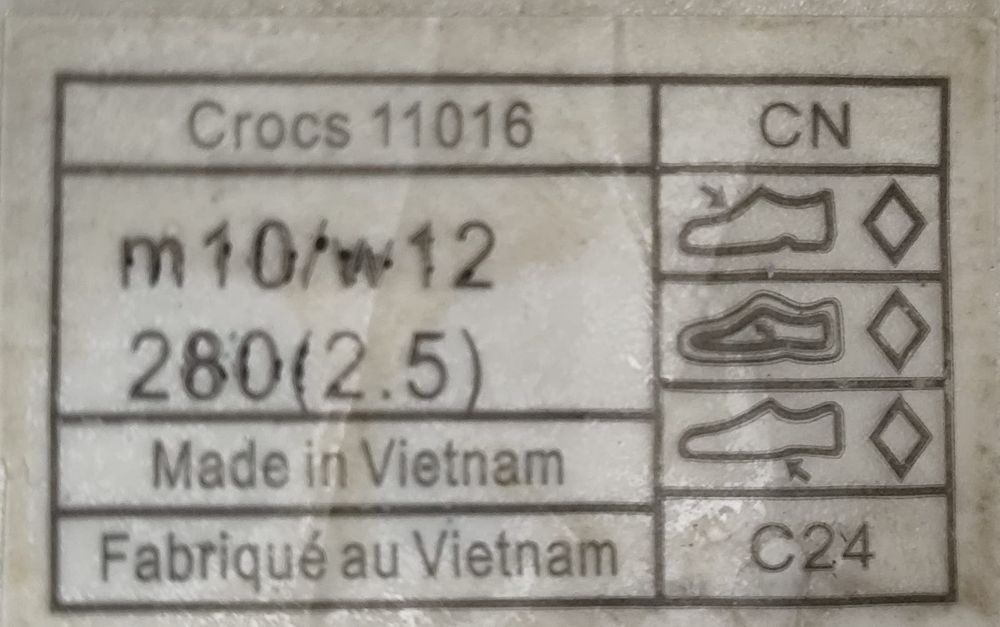 Шльопанці Crocs ( унісекс) - 42 розмір. Оригінал